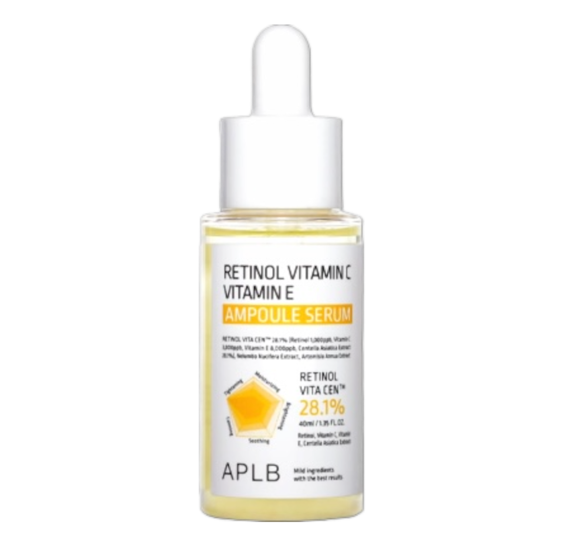 APLB Retinol Vitamin C Vitamin E Ampoule Serum سیرەمی ڤیتامین سی و ڕیتینۆڵی APLB