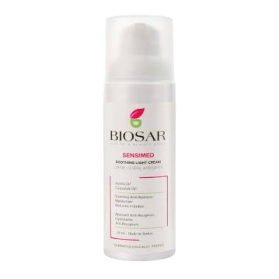  Biosar Sensimed soothing light cream spf30 کرێمی سێنسیمیدی ڕۆژانەی بایۆسار