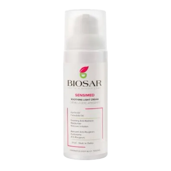  Biosar Sensimed soothing light cream spf30 کرێمی سێنسیمیدی ڕۆژانەی بایۆسار