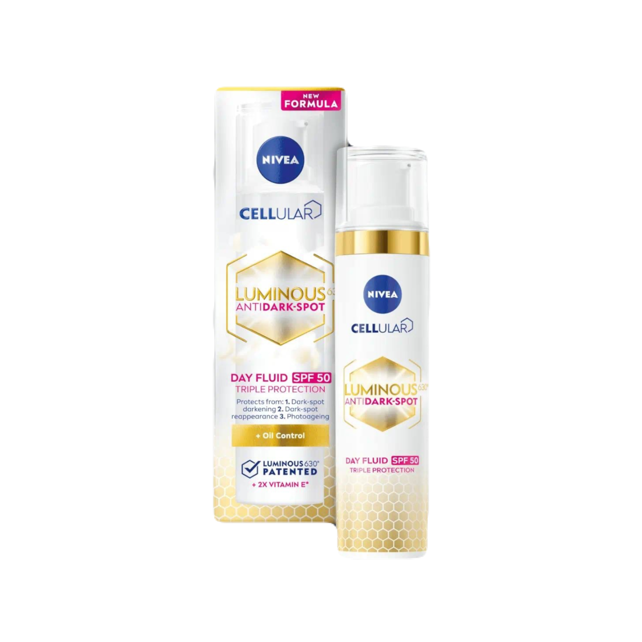 NIVEA Cellular Luminous 630 Anti-Dark Spot Day Cream Face Moisturiser SPF50 فلودی دژە پەڵەی نیڤیا spf50