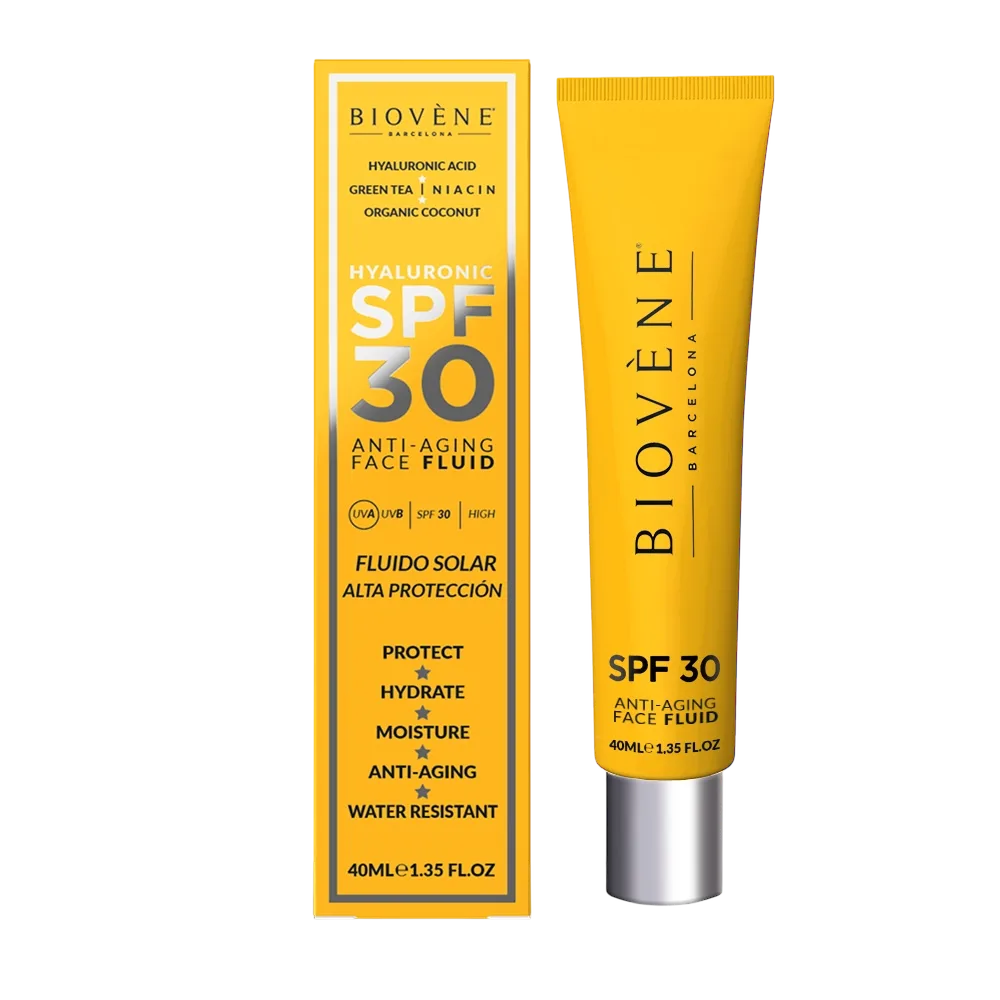Biovéne hyaluronic spf 30 anti-aging face fluide فلوودی دژە چرچی هایلۆرۆنیکی بایۆڤێن 