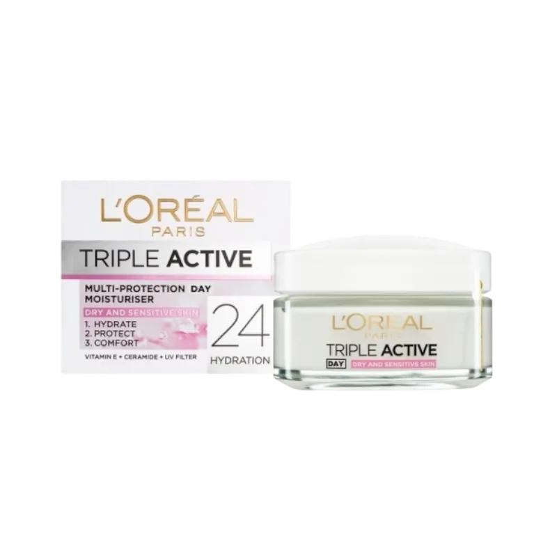 Loreal triple active day moisturizer شێدارکەرەوەی لۆریاڵ