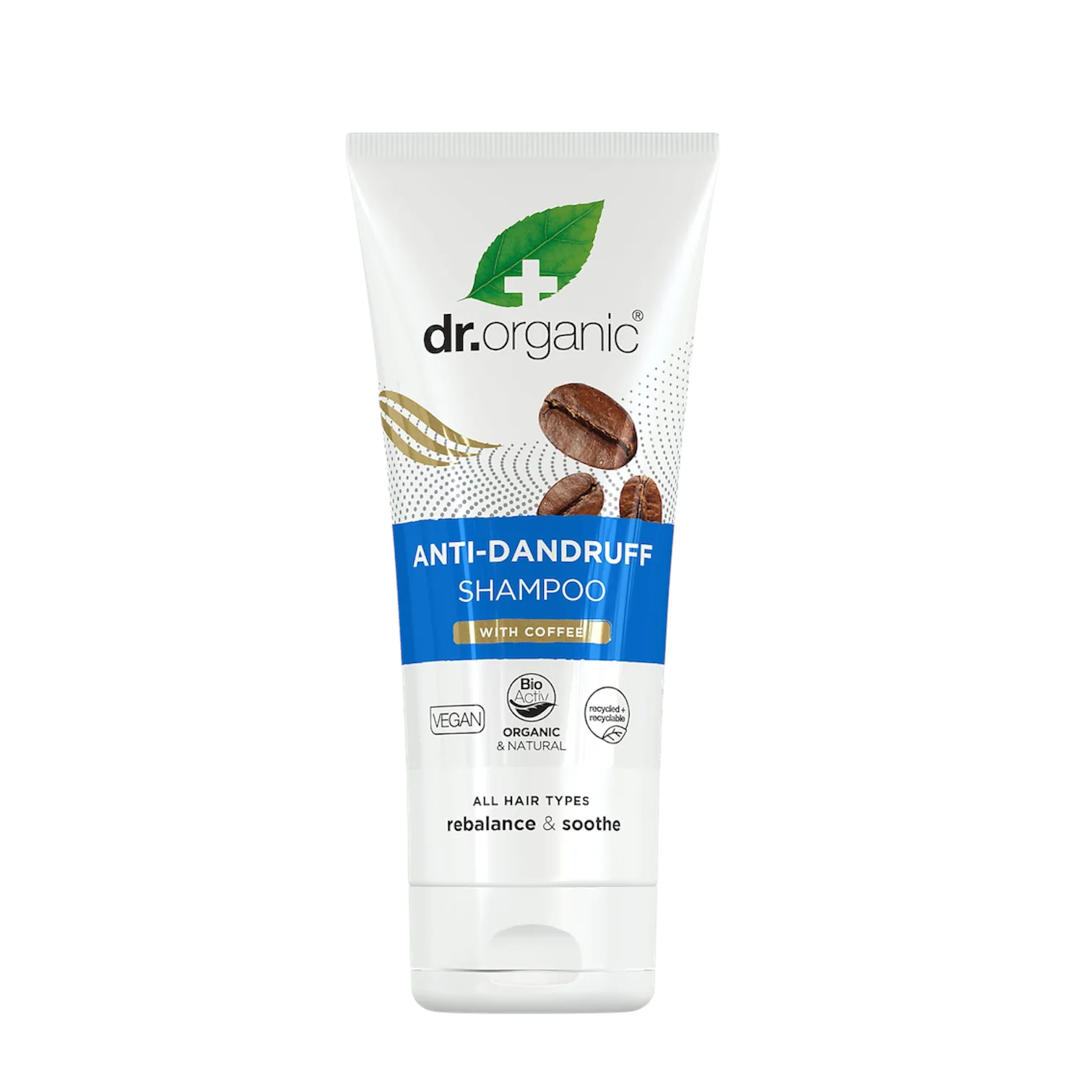 Dr Organic Coffee Anti-Dandruff Shampoo شامپۆی دژە کڕێشی قاوەی دکتۆر ئۆرگانیک