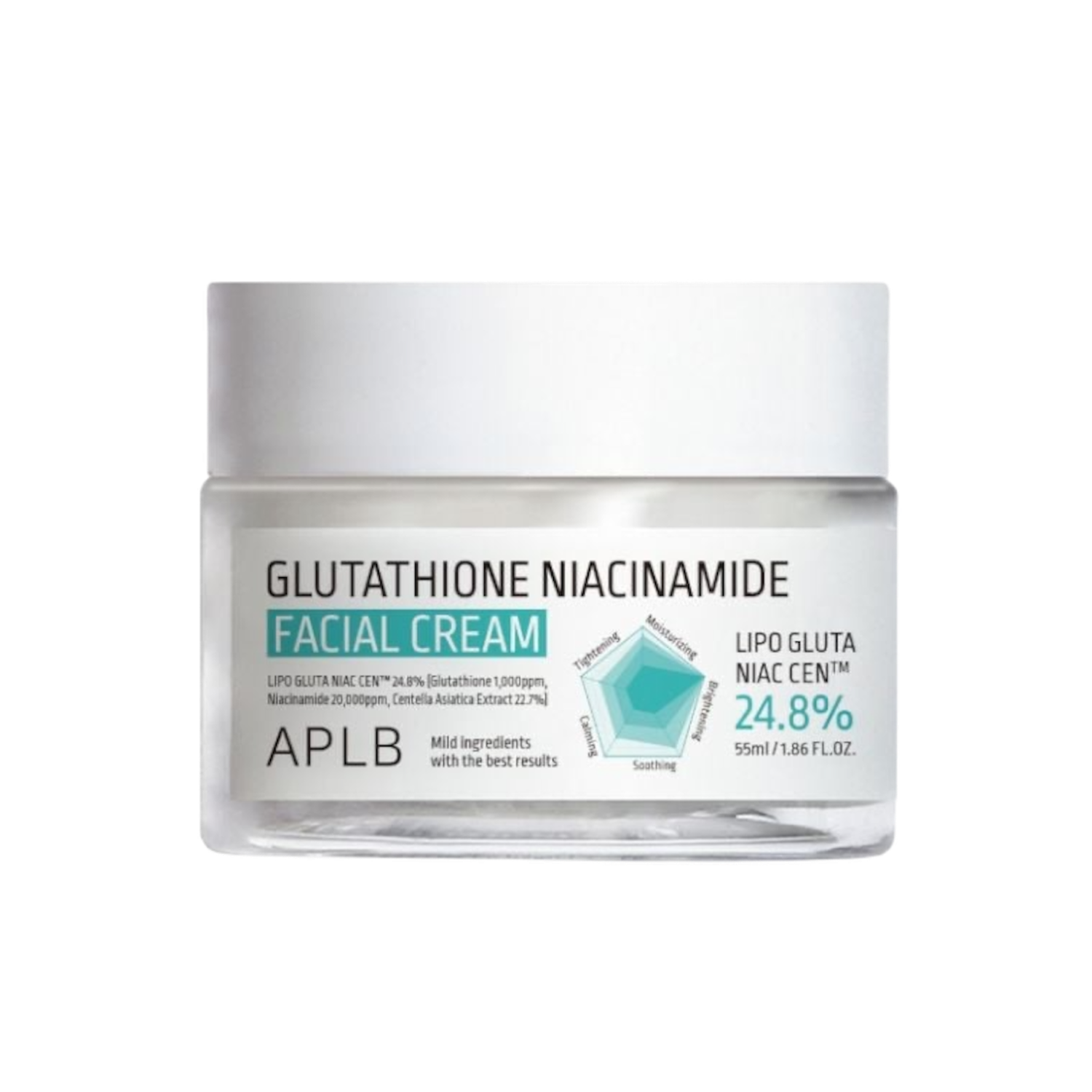 APLB glutathione niacinamide faical cream شێدارکەرەوەی گلوتاثایۆن و نیاسینەمایدی ئەی پی ئێڵ بی