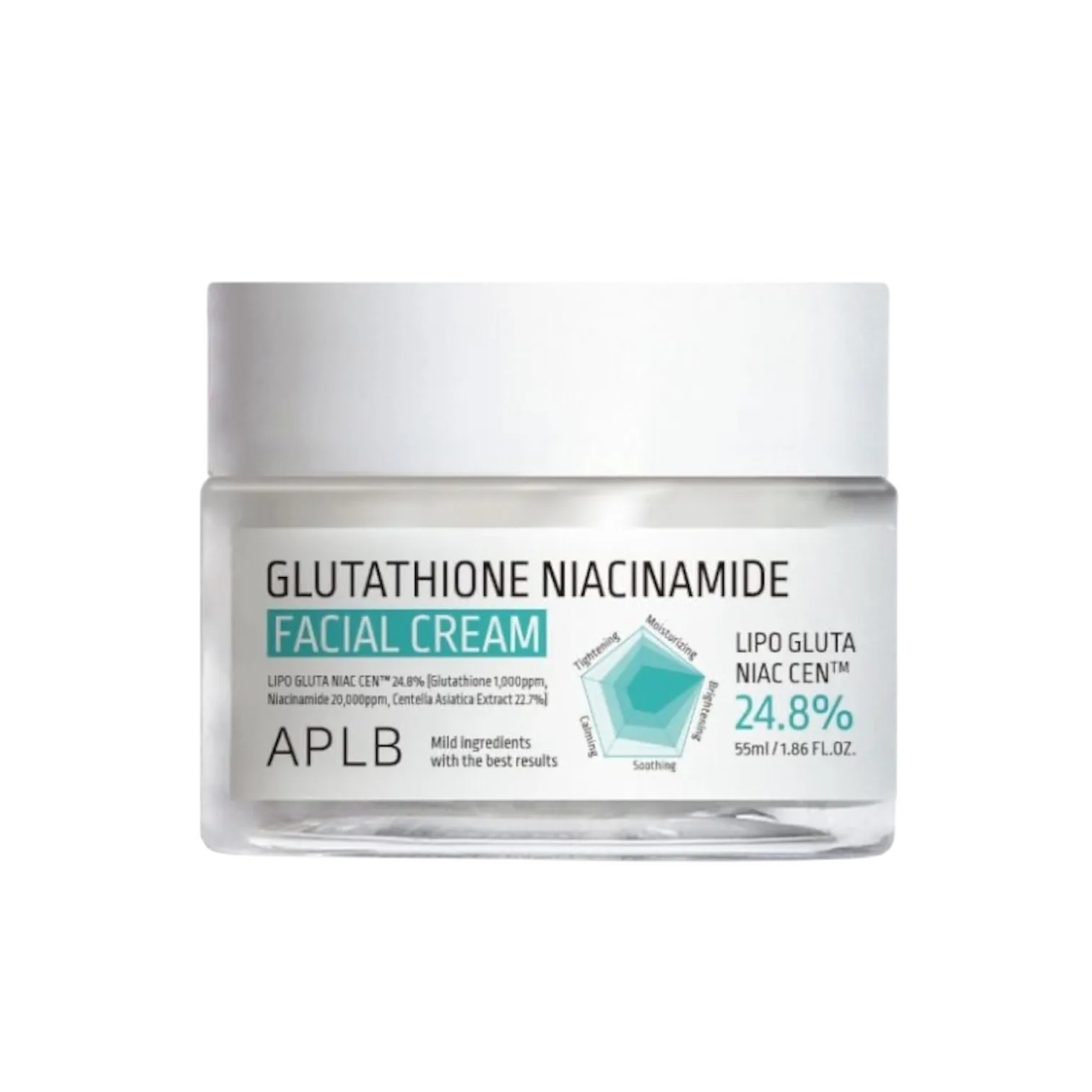 APLB glutathione niacinamide faical cream شێدارکەرەوەی گلوتاثایۆن و نیاسینەمایدی ئەی پی ئێڵ بی