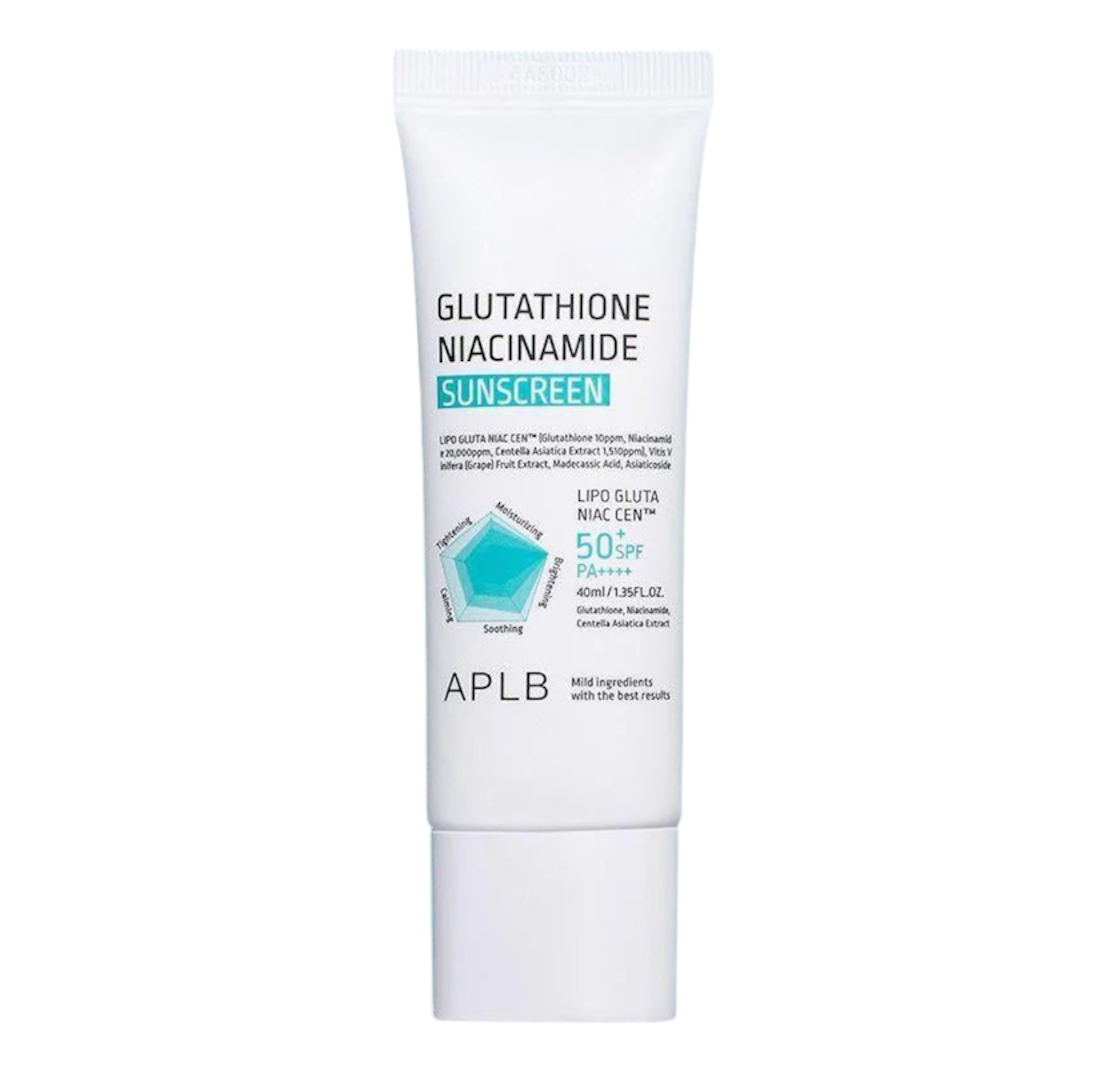 Glutathione Niacinamide Sunscreen SPF50+ PAAPLB دژەخۆری گلوتاثایۆن و نیساینەمایدی APLB