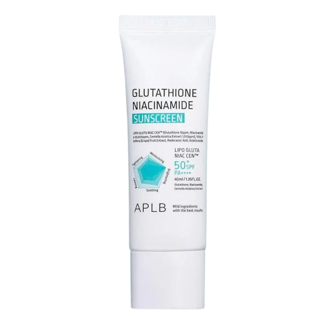 Glutathione Niacinamide Sunscreen SPF50+ PAAPLB دژەخۆری گلوتاثایۆن و نیساینەمایدی APLB
