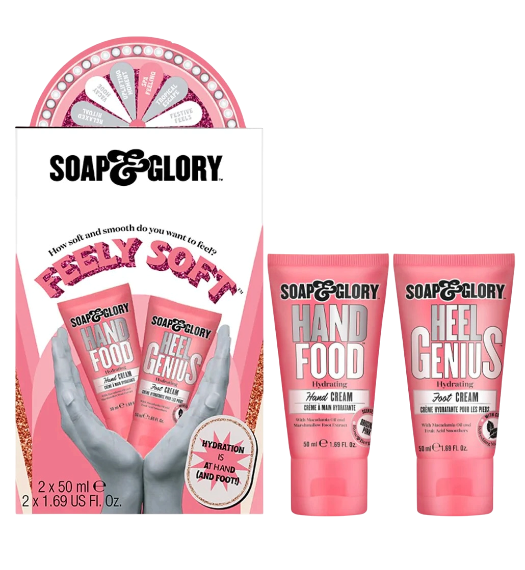 Soap & Glory Feely Soft Hand & Foot Duo Gift Set سێتی سۆوپ گلۆری شێدارکەری پێست