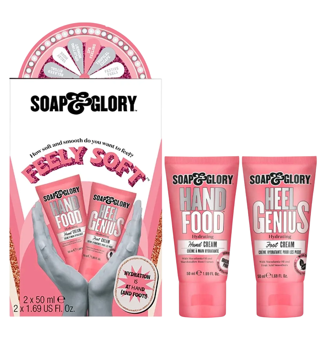 Soap & Glory Feely Soft Hand & Foot Duo Gift Set سێتی سۆوپ گلۆری شێدارکەری پێست