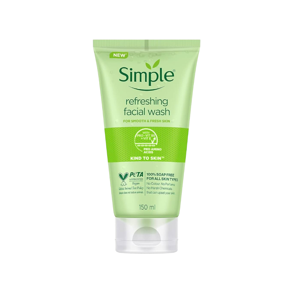 Simple Kind to Skin Refreshing Facial Gel Wash غسولی جێڵی نوێکەرەوەی سمپڵ