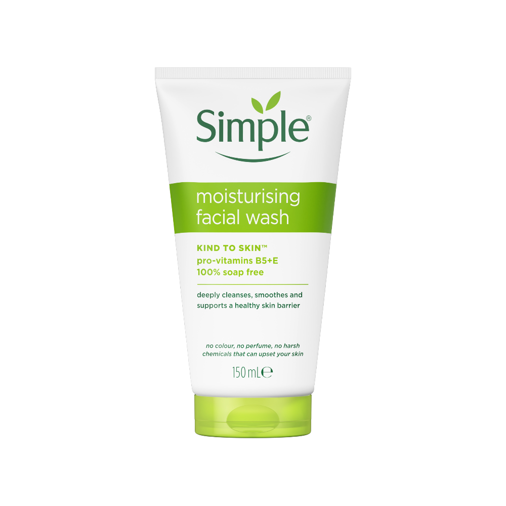 simple moisturizing facial wash foam غسولی بە کەفی سمپڵ