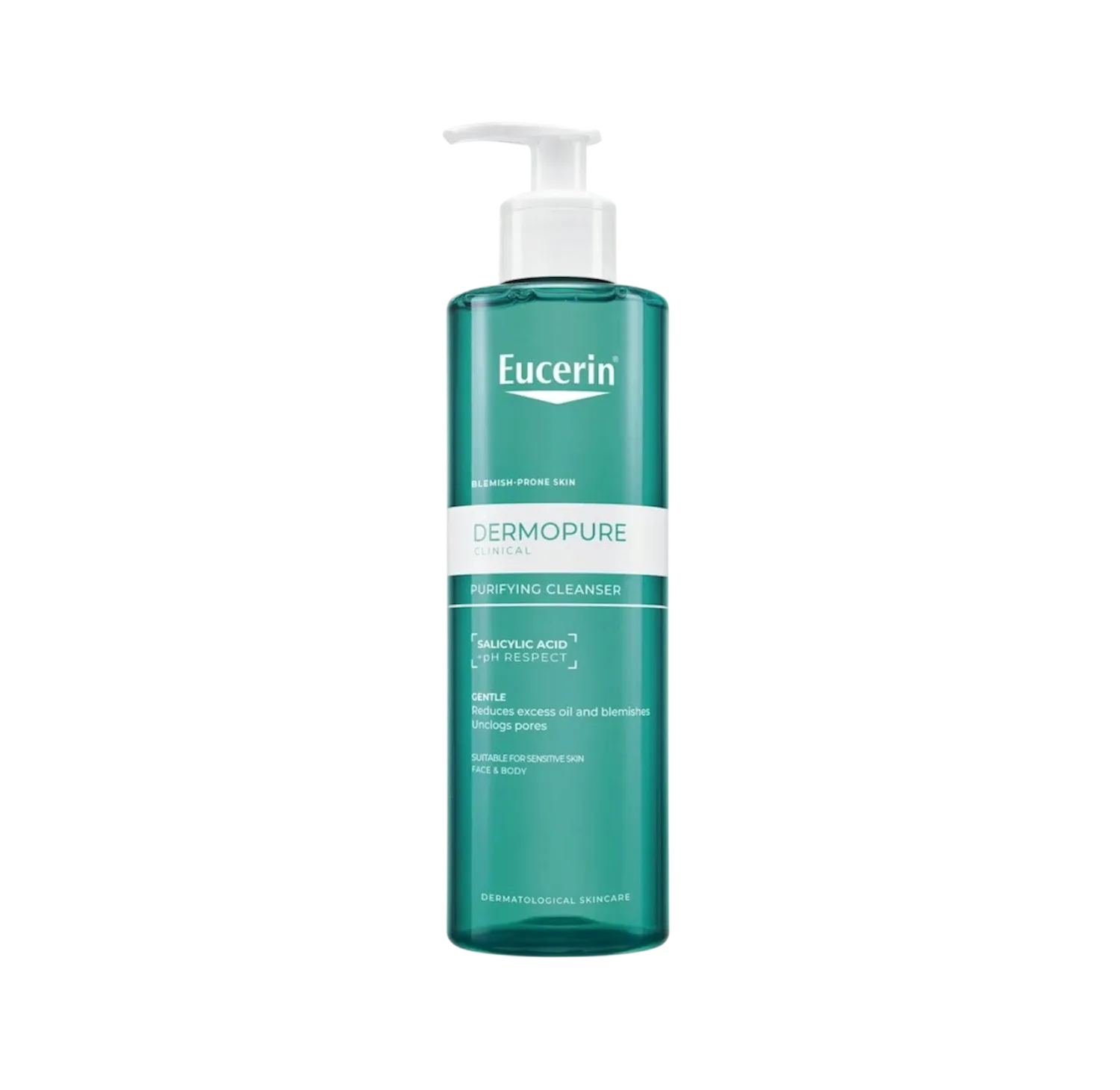 Eucerin Dermopure Clinical Purifying Cleanser 400ml غسولی کۆنتڕۆڵکەری چەوری ئیوسرین