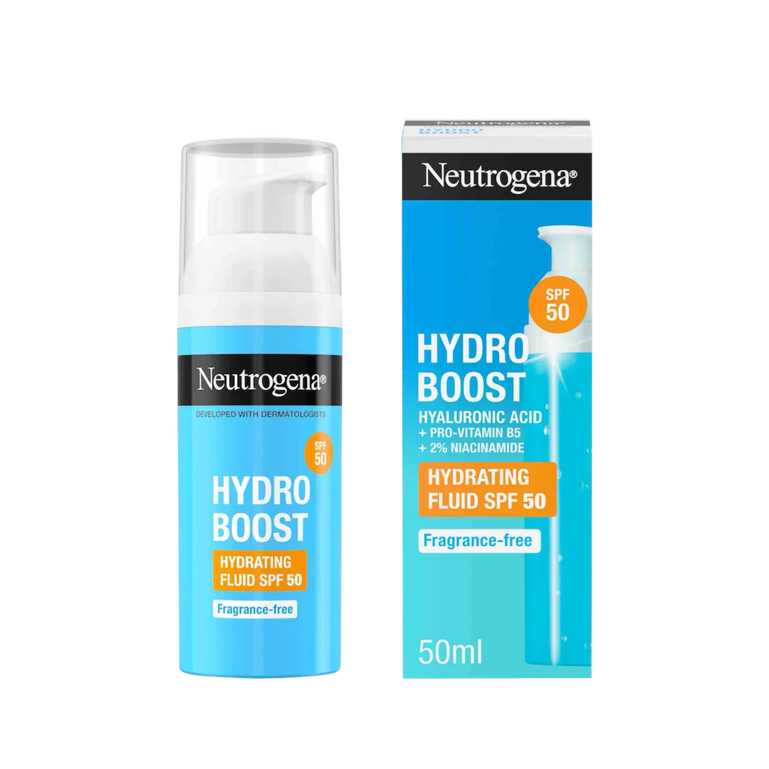 Neutrogena hydroboost fluid spf50 فلوودی جێڵی نیوترۆجینە 