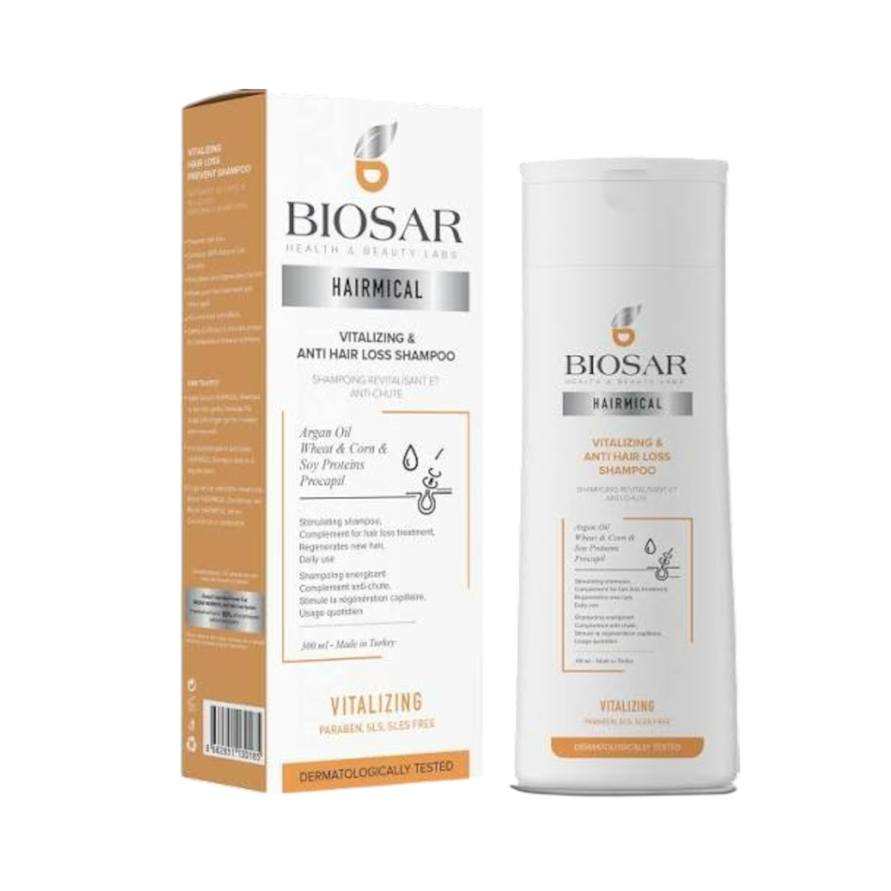  Biosar Vitalizing & Anti hair loss shampoo  شامپۆی زیندووکەرەوەی قژ و دژە هەڵوەرینی بایۆسار