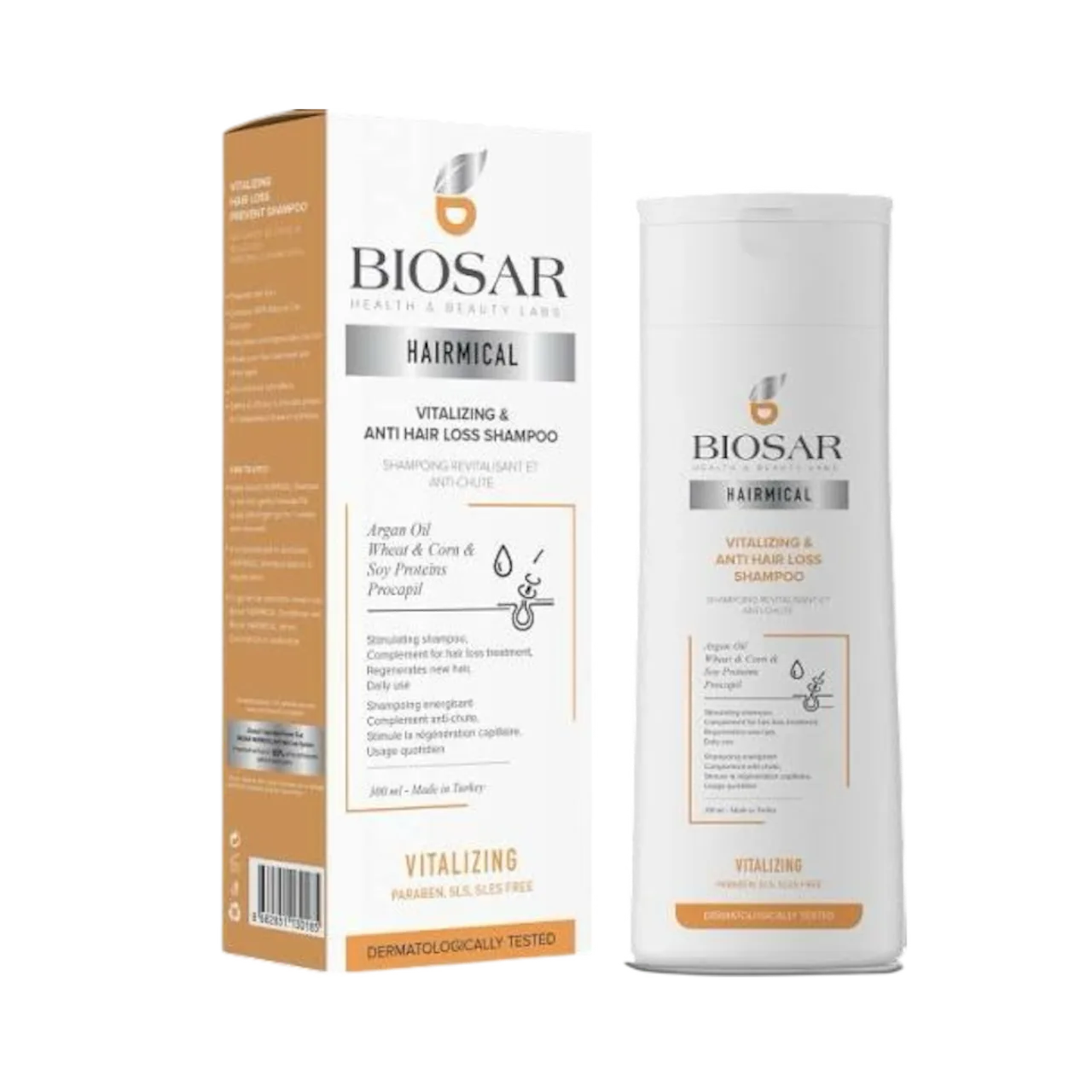  Biosar Vitalizing & Anti hair loss shampoo  شامپۆی زیندووکەرەوەی قژ و دژە هەڵوەرینی بایۆسار