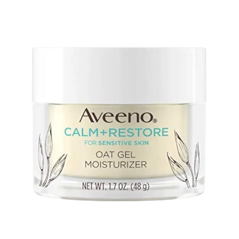 Aveeno calm & restore oat gel moisturizer شێدارکەرەوەی جێڵی چاککەرەوەی ئەڤینۆ