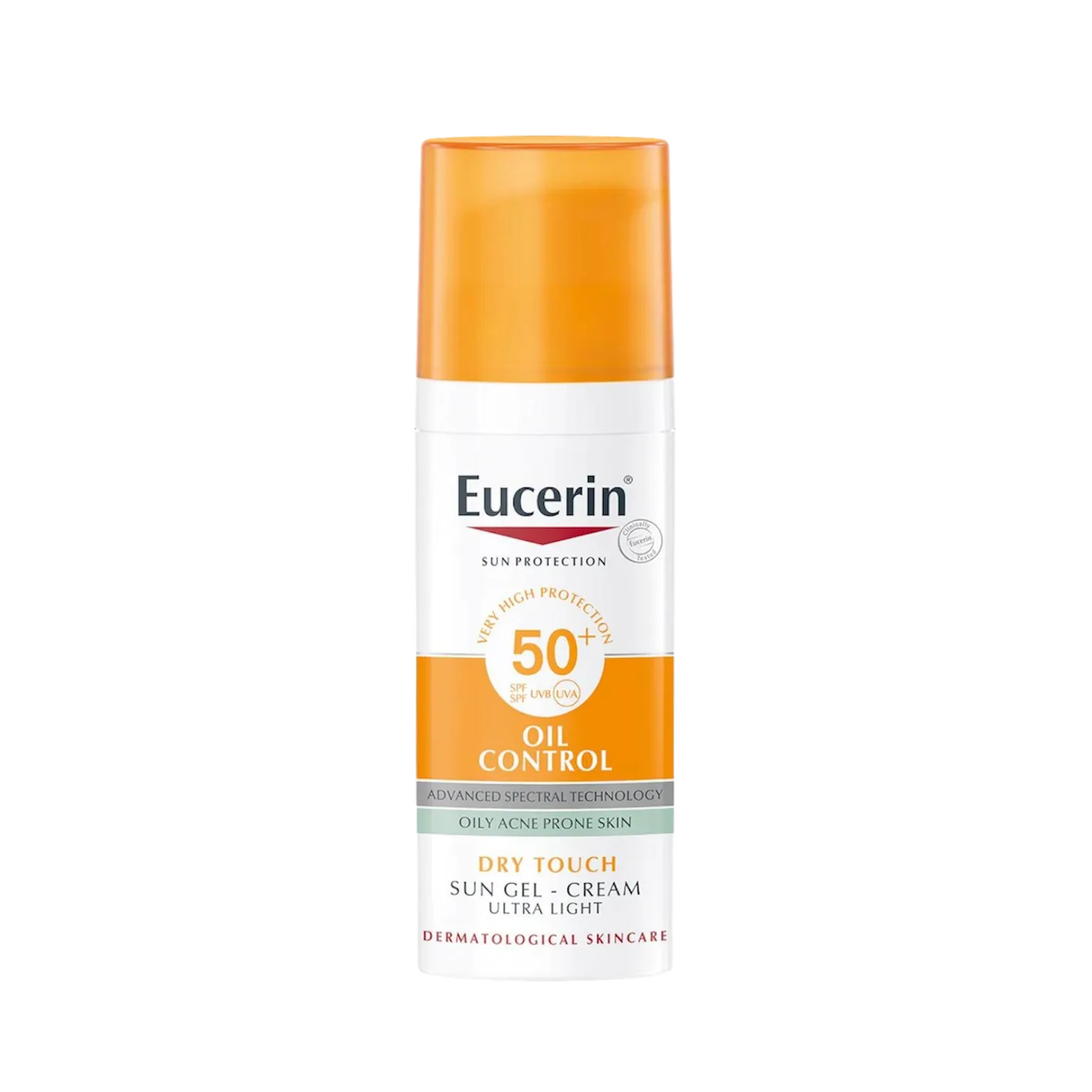 Eucerin oil control sunscreen spf50 دژەخۆری کۆنترۆڵکەری چەوری ئیوسرین
