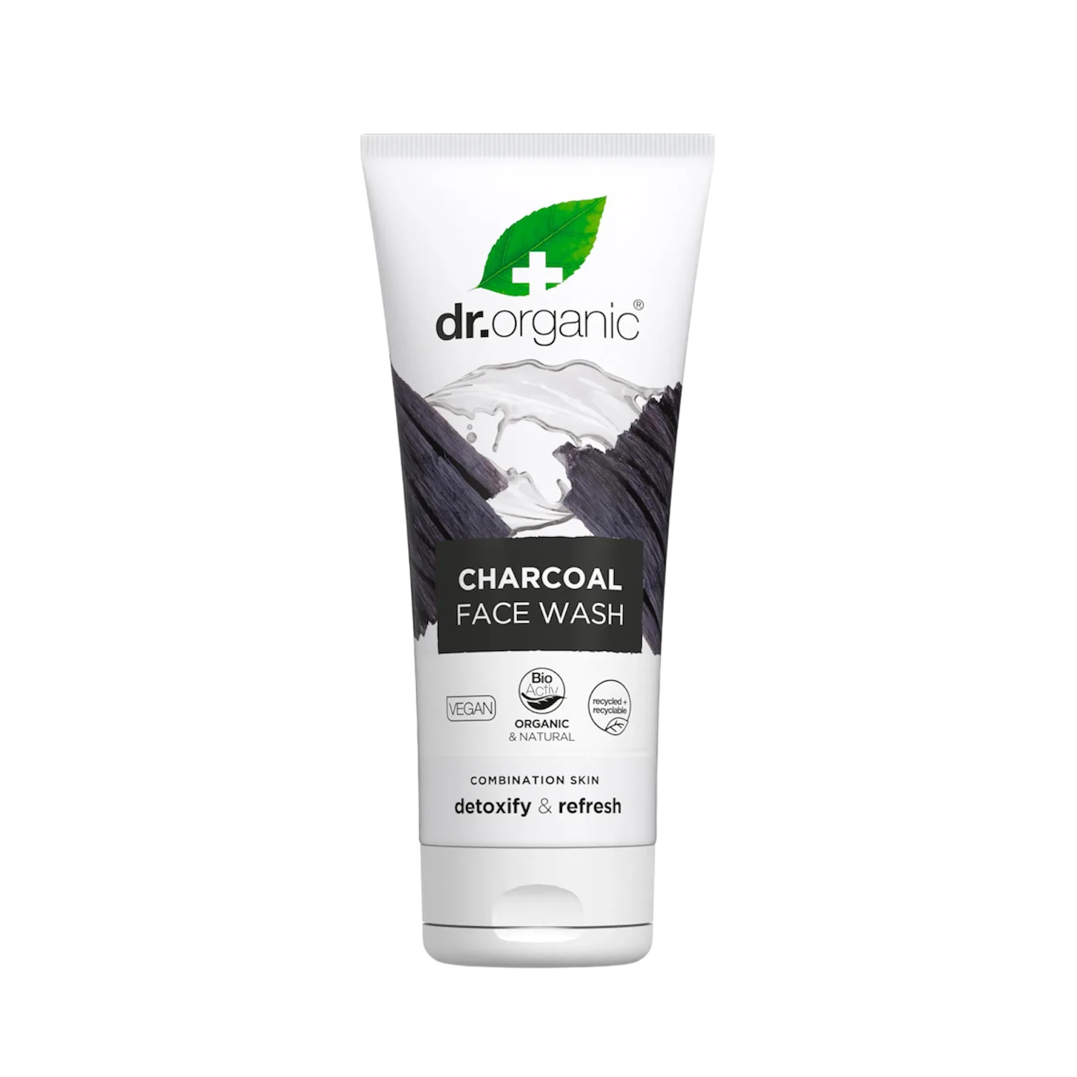 dr organic charcoal face wash غسولی خەڵوزی دکتۆر ئۆرگانیک