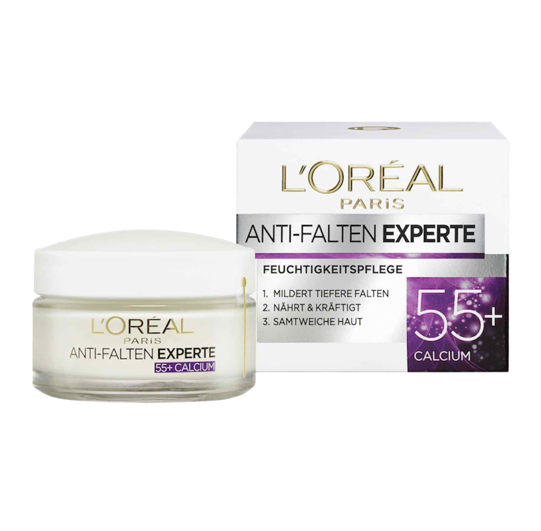 Loreal paris wrinkle expert cream +55 شێدارکەرەوەی لۆریاڵی لابەری چرچی پێست بۆ +55