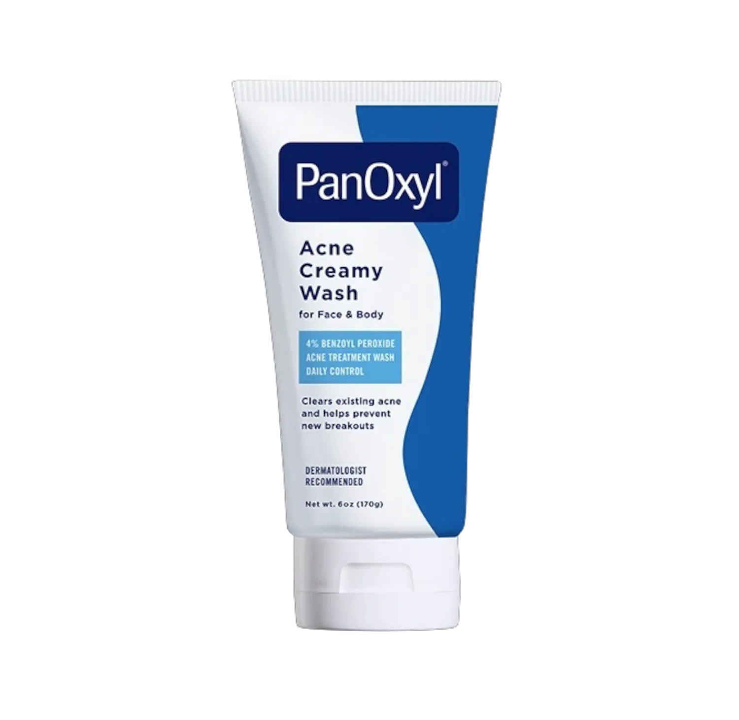 Acne Creamy Wash Benzoyl Peroxide 4% | PanOxyl US غسولی کرێمی بەنزۆیل پەرۆکساید 4% 