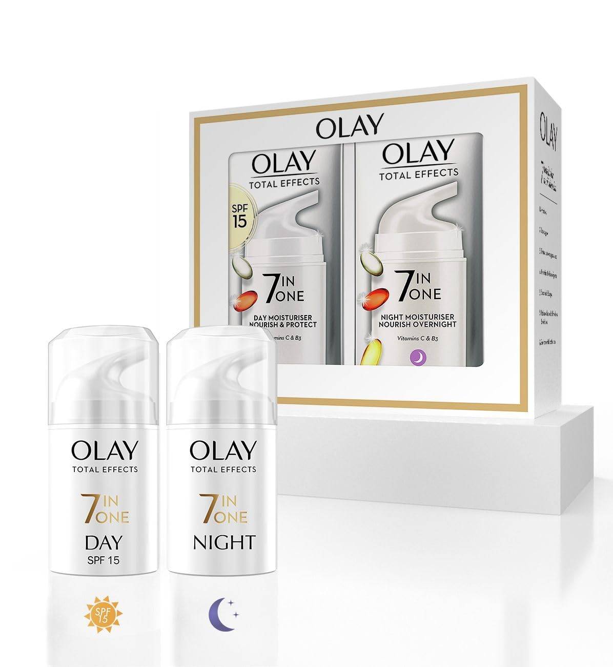 Olay total effects anti aging 7 in 1 day & night gift set سێتی دژە چرچی ٧ لە ١ ی ئۆلای