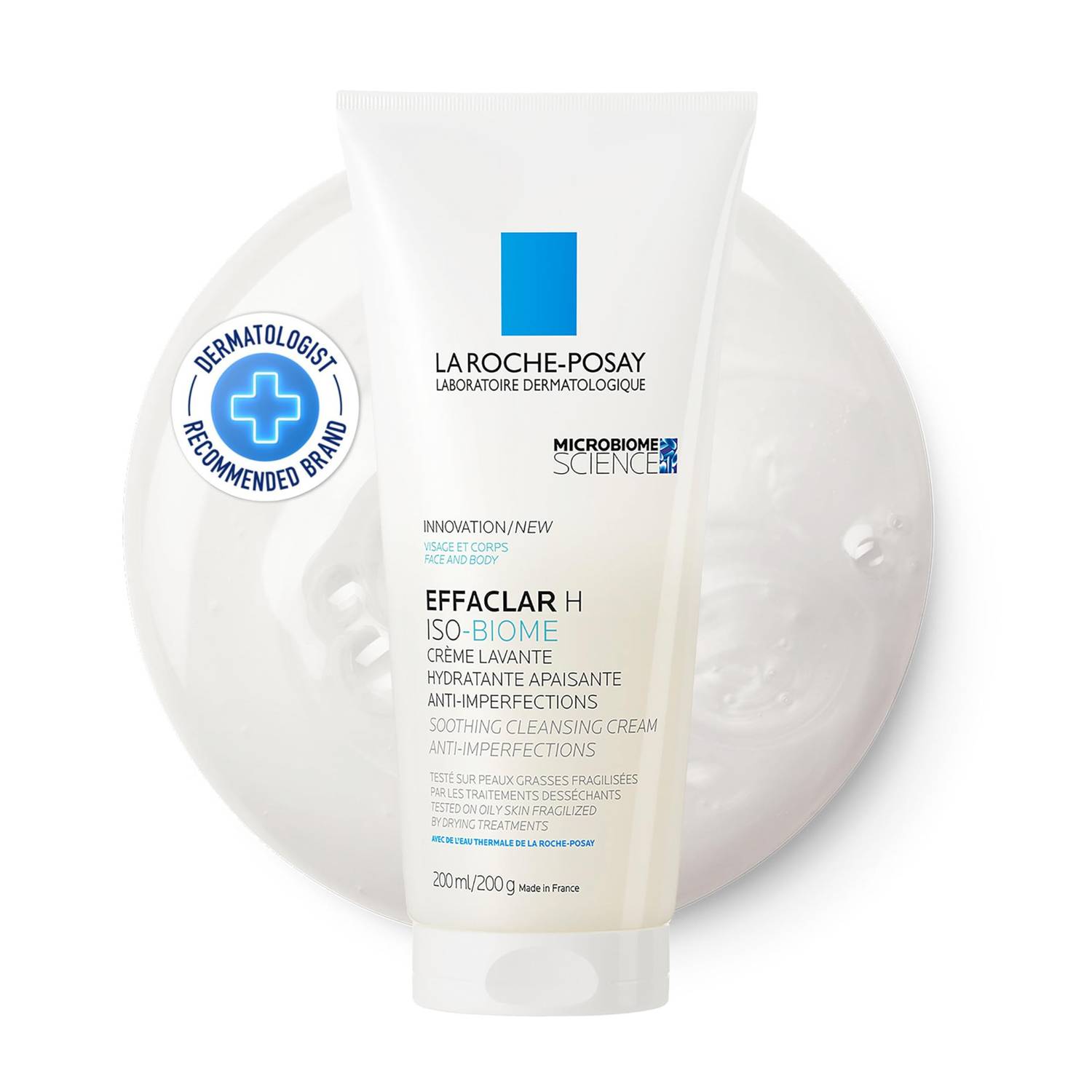 La roche-posay effaclar H iso-biome cleanser غسولی ئیفاکلەر ئێچ ی ئایزۆی لارۆش پۆزەی