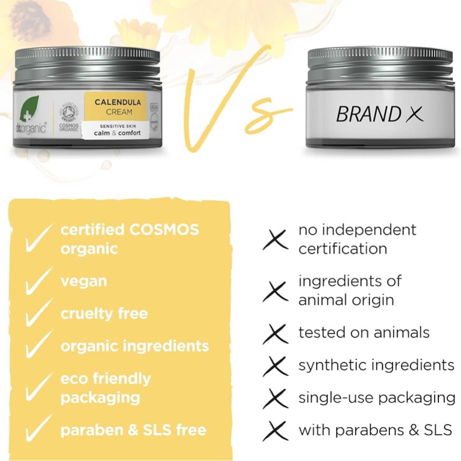 Dr organic calendula cream شێدارکەرەوەی کالیندولای دکتۆر ئۆرگانیک