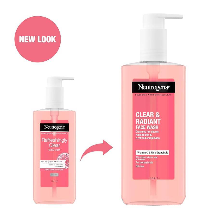 Neutrogena clear & radiant face wash with vitamin C غسولی نیوترۆجینەی ڤیتامین سی